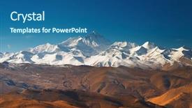  Presentation with everest - Slides with mount everest background and a ocean colored foreground