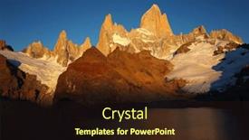  Presentation with morning sunrise - Presentation theme enhanced with mount-fitz-roy-and-laguna and a wine colored foreground