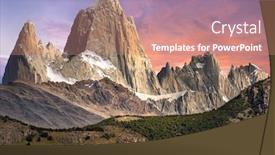  Presentation with dia de los muertos flowers - Slides enhanced with mount-fitz-roy-at-los background and a coral colored foreground