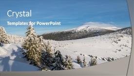  Presentation with green mountains - Amazing slides having mount goverla ukraine beautiful winter landscape in the mountains tops of mountains covered with snow and green firs at the foothills backdrop and a teal colored foreground