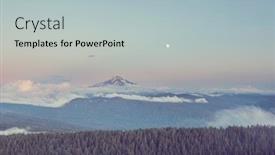  Presentation with usa - PPT layouts enhanced with mount-hood-in-oregon-usa background and a light blue colored foreground