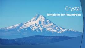  Presentation with usa - Beautiful slides featuring mount-hood-in-oregon-usa backdrop and a teal colored foreground