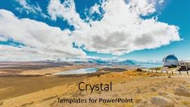  Presentation with new season - Audience pleasing presentation theme consisting of mount john's observatory backdrop and a gold colored foreground