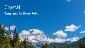  Presentation with park - Slide set featuring mount-rainier-national-park-washington background and a gray colored foreground