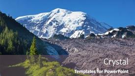 Presentation with national - PPT layouts having mount-rainier-national-park-washington background and a gray colored foreground