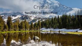  Presentation with national - Presentation theme enhanced with mount-rainier-national-park-washington background and a teal colored foreground