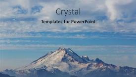  Presentation with sunrise - PPT theme with mount-rainier-national-park background and a  colored foreground