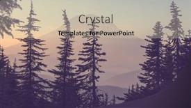  Presentation with sunrise - PPT theme having mount-rainier-national-park background and a  colored foreground