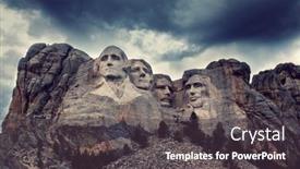  Presentation with dakota - Slide deck enhanced with mount-rushmore-national-memorial-black background and a dark gray colored foreground