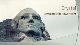  Presentation with mount rushmore - Cool new slide set with mount-rushmore-national-memorial-black backdrop and a cream colored foreground