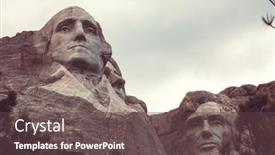  Presentation with mount rushmore - Beautiful PPT layouts featuring mount-rushmore-national-memorial-black backdrop and a tawny brown colored foreground
