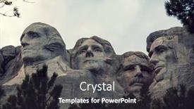  Presentation with mount rushmore - Presentation design featuring mount-rushmore-national-memorial-black background and a dark gray colored foreground