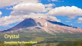  Presentation with california - Colorful PPT layouts enhanced with mount-shasta-california-a-sacred backdrop and a tawny brown colored foreground