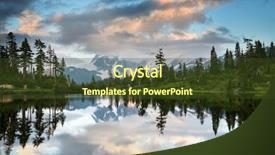  Presentation with scenic - Slides enhanced with mount shuksan reflection in washington background and a tawny brown colored foreground