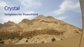  Presentation with landscape desert - Slide set enhanced with mount sinai - desert landscape in the dead background and a  colored foreground