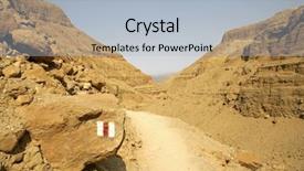  Presentation with landscape desert - Presentation theme with mount sinai - desert landscape in the dead background and a  colored foreground