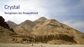  Presentation with landscape desert - Cool new presentation design with mount sinai - desert landscape in the dead backdrop and a  colored foreground