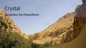  Presentation with landscape desert - Colorful presentation theme enhanced with mount sinai - desert landscape in the dead backdrop and a  colored foreground