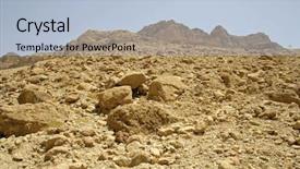 Presentation with landscape desert - Presentation theme with mount sinai - desert landscape in the dead background and a  colored foreground