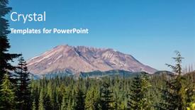  Presentation with usa - Slides enhanced with mount-st-helens-in-washington background and a teal colored foreground