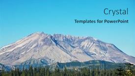  Presentation with usa - Theme having mount-st-helens-in-washington background and a cyan colored foreground