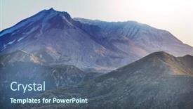  Presentation with usa - Presentation featuring mount-st-helens-in-washington background and a ocean colored foreground