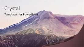  Presentation with usa - Beautiful theme featuring mount-st-helens-in-washington backdrop and a light gray colored foreground