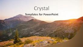  Presentation with usa - Colorful presentation theme enhanced with mount-st-helens-in-washington backdrop and a cream colored foreground