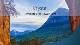  Presentation with mount olympus - Theme enhanced with mount-tahtali-dagi-also-known background and a light blue colored foreground