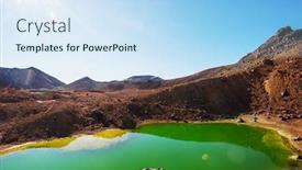  Presentation with beautiful landscapes - Slide set featuring mount-taranaki-mount-egmont background and a sky blue colored foreground