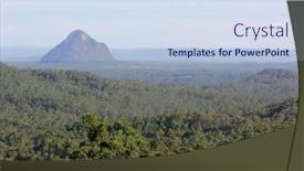  Presentation with queensland - Presentation featuring mount-tibrogargan-glass-house-mountains background and a sky blue colored foreground