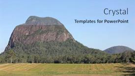  Presentation with queensland - Slide set consisting of mount-tibrogargan-glass-house-mountains background and a light blue colored foreground