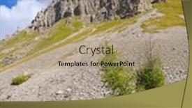  Presentation with trekking - PPT theme enhanced with mount-trekking-of-cristo-pensante background and a coral colored foreground