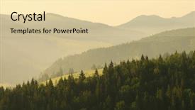  Presentation with japan beautiful landscape mountain fuji - Slide set consisting of mountain aerial morning landscape composition background and a lemonade colored foreground