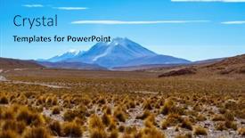  Presentation with clouds - Audience pleasing theme consisting of mountain-and-lenticular-clouds backdrop and a light blue colored foreground