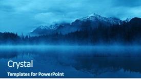  Presentation with banff national park - Amazing presentation theme having mountain and reflection in banff backdrop and a ocean colored foreground