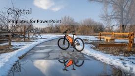  Presentation with winter river - 