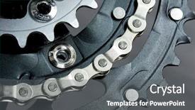  Presentation with mountain bike - Beautiful presentation featuring mountain bike three chain-ring backdrop and a dark gray colored foreground