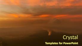  Presentation with java island - Colorful presentation enhanced with mountain-bromo-volcano-on-island backdrop and a wine colored foreground