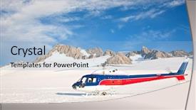  Presentation with winter and new beginnings - Amazing presentation design having mountain cook peak new zealand backdrop and a light blue colored foreground