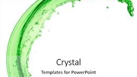  Presentation with fresh water splash green apple isolated white - Presentation theme consisting of mountain dew - green juice splash on white background and a  colored foreground