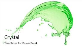  Presentation with white green - Slide deck enhanced with mountain dew drink - green juice splash on white background and a white colored foreground