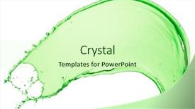  Presentation with white and green - Audience pleasing presentation consisting of mountain dew drink - green juice splash on white backdrop and a  colored foreground