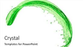  Presentation with fresh water splash green apple isolated white - Audience pleasing presentation design consisting of mountain dew drink - green juice splash on white backdrop and a white colored foreground