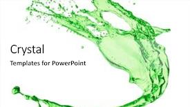  Presentation with white green - Colorful slide deck enhanced with mountain dew drink - green juice splash on white backdrop and a white colored foreground