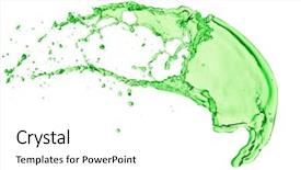  Presentation with green and white - Cool new theme with mountain dew drink - green juice splash on white backdrop and a white colored foreground