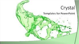  Presentation with dew - Audience pleasing presentation consisting of mountain dew drink - green juice splash on white backdrop and a white colored foreground