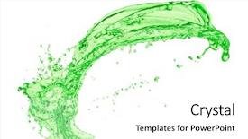  Presentation with green gold and white - Theme having mountain dew drink - green juice splash on white background and a white colored foreground