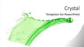  Presentation with white green - Beautiful theme featuring mountain dew drink - green juice splash on white backdrop and a white colored foreground