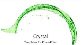  Presentation with green gold and white - Presentation featuring mountain dew drink - green juice splash on white background and a white colored foreground